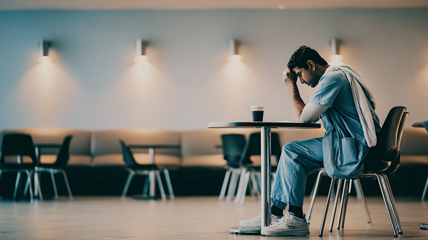 A healthcare professional contends with shame and distress.