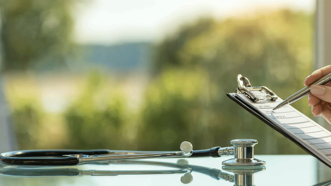 Healthcare professional reflecting on next steps in medicine—career transitions and renewal